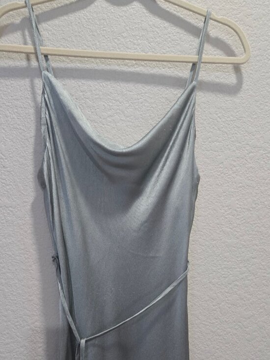 NWT Shona Joy La Lune Bias Cowl Midi Dress In Sage Size USA8 - Picture 8 of 15